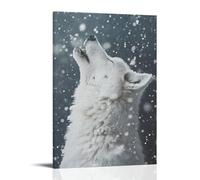 ZLLJXFZZ Poster artistico da appendere alla parete, motivo: bufera di neve, urlo artico, decorazione moderna da appendere, 50 x 75 cm