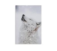 ZLLJXFZZ Poster artistico da appendere alla parete, motivo: bufera di neve, urlo artico, decorazione moderna da appendere, 60 x 90 cm