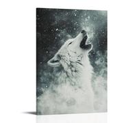 ZLLJXFZZ Poster artistico da appendere alla parete, motivo: bufera di neve, urlo artico, decorazione moderna da appendere, 50 x 75 cm