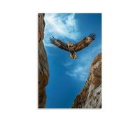 ZLLJXFZZ Poster artistico da appendere alla parete, motivo: cielo e aquila, decorazione moderna da appendere, 50 x 75 cm