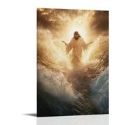 ZLLJXFZZ Poster artistico da appendere con Gesù Cristo - La luce del mondo, decorazione moderna, 30 x 45 cm