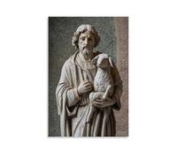 ZLLJXFZZ Poster artistico da appendere con scritta in lingua inglese "The Good Shepherd", "Grace in Simplicity ", decorazione moderna, 60 x 90 cm