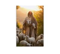 ZLLJXFZZ Poster artistico da appendere con scritta in lingua inglese "The Good Shepherd", grazia in semplicità, decorazione moderna, 30 x 45 cm