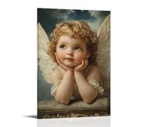 ZLLJXFZZ Poster con angelo, cherubino, sguardo innocente, decorazione da parete, decorazione moderna, poster artistico da appendere, 30 x 45 cm