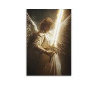 ZLLJXFZZ Poster con angelo, spada della luce divina, decorazione moderna da appendere, 20 x 30 cm