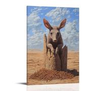 ZLLJXFZZ Poster con pittura a olio di Aardvark termite tumulo, decorazione moderna da appendere, poster artistico da appendere, 40 x 60 cm