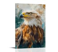 ZLLJXFZZ Poster con pittura ad olio con aquila imperiale con dettagli accademici, decorazione artistica da parete, decorazione moderna, poster artistico da appendere, 60 x 90 cm