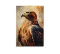 ZLLJXFZZ Poster con pittura ad olio con aquila imperiale con dettagli accademici, decorazione artistica da parete, decorazione moderna da appendere, 50 x 75 cm