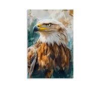 ZLLJXFZZ Poster con pittura ad olio con aquila imperiale con dettagli accademici, decorazione artistica da parete, decorazione moderna, poster artistico da appendere, 60 x 90 cm