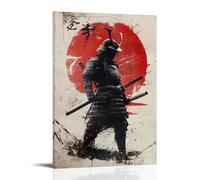 ZLLJXFZZ Poster con samurai, Shogun, fan di guerra, decorazione artistica da parete, decorazione moderna, poster artistico da appendere, 40 x 60 cm