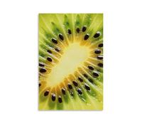 ZLLJXFZZ Poster con sezione trasversale, motivo kiwi con raggi di sole, decorazione moderna da appendere, 20 x 30 cm