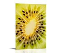 ZLLJXFZZ Poster con sezione trasversale, motivo kiwi con raggi di sole, decorazione moderna da appendere, 20 x 30 cm