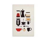 ZLLJXFZZ Poster da appendere alla parete, motivo "Bauhaus", funzionale, decorazione artistica da parete, stile moderno, 60 x 90 cm