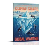 ZLLJXFZZ Poster da parete con cambiamenti climatici, decorazione moderna da appendere, 20 x 30 cm
