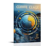 ZLLJXFZZ Poster da parete con cambiamenti climatici, decorazione moderna da appendere, 30 x 45 cm