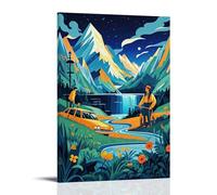 ZLLJXFZZ Poster da parete con cambiamenti climatici, decorazione moderna da appendere, 40 x 60 cm