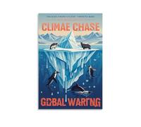 ZLLJXFZZ Poster da parete con cambiamenti climatici, decorazione moderna da appendere, 60 x 90 cm