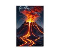 ZLLJXFZZ Poster da parete con eruzione vulcanica, decorazione moderna da appendere, 50 x 75 cm
