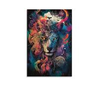 ZLLJXFZZ Poster da parete con miti, chimera fusion, decorazione moderna da appendere, 20 x 30 cm