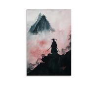 ZLLJXFZZ Poster da parete con montagna, maestro eremita che si allena, decorazione moderna da appendere, 40 x 60 cm