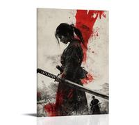 ZLLJXFZZ Poster da parete, motivo samurai maledetto e sanguinato, spada di famiglia, decorazione moderna da appendere, 20 x 30 cm