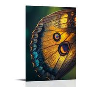 ZLLJXFZZ Poster decorativo da parete con ali di farfalla, decorazione moderna da appendere, 60 x 90 cm