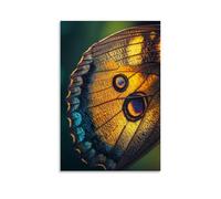 ZLLJXFZZ Poster decorativo da parete con ali di farfalla, decorazione moderna da appendere, 60 x 90 cm