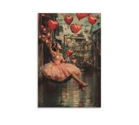 ZLLJXFZZ Poster di San Valentino Bangkok, decorazione da parete moderna da appendere, 30 x 45 cm