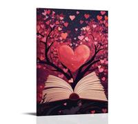 ZLLJXFZZ Poster di San Valentino, letteratura, libro da parete, decorazione moderna, poster artistico da appendere, 40 x 60 cm