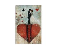ZLLJXFZZ Poster di San Valentino, letteratura, libro da parete, decorazione moderna, poster artistico da appendere, 20 x 30 cm