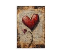 ZLLJXFZZ Poster di San Valentino, poesia, versi da parete, decorazione moderna da appendere, 30 x 45 cm