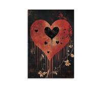 ZLLJXFZZ Poster di San Valentino, poesia, versi da parete, decorazione moderna da appendere, 30 x 45 cm