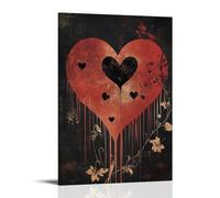 ZLLJXFZZ Poster di San Valentino, poesia, versi da parete, decorazione moderna da appendere, poster artistico da appendere, 40 x 60 cm