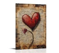 ZLLJXFZZ Poster di San Valentino, poesia, versi da parete, decorazione moderna da appendere, poster artistico da appendere, 50 x 75 cm