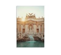 ZLLJXFZZ Poster di San Valentino Roma, fontana artistica da parete, decorazione moderna, da appendere, 20 x 30 cm