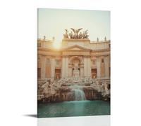 ZLLJXFZZ Poster di San Valentino Roma, fontana artistica da parete, decorazione moderna, da appendere, 20 x 30 cm