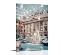 ZLLJXFZZ Poster di San Valentino Roma, fontana artistica da parete, decorazione moderna, da appendere, 30 x 45 cm