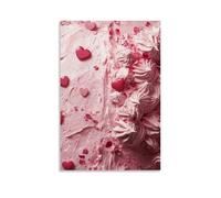 ZLLJXFZZ Poster di San Valentino smerigliato, decorazione da parete con torta, decorazione moderna da appendere, 20 x 30 cm