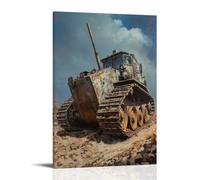 ZLLJXFZZ Poster militare armato, aratro della miniera arte murale, decorazione moderna da appendere, poster artistico da appendere, 50 x 75 cm