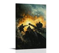 ZLLJXFZZ Poster militare artiglieria e controbatteria, decorazione moderna da appendere, 50 x 75 cm