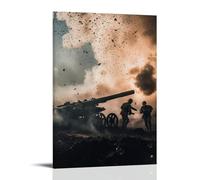 ZLLJXFZZ Poster militare artiglieria e controbatteria, decorazione moderna da appendere, 50 x 75 cm