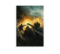 ZLLJXFZZ Poster militare artiglieria e controbatteria, decorazione moderna da appendere, 50 x 75 cm