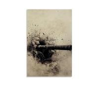 ZLLJXFZZ Poster militare artiglieria, frammenti di esplosione di schegge, decorazione artistica da parete, decorazione moderna da appendere, 30 x 45 cm