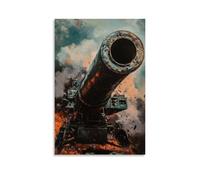ZLLJXFZZ Poster militare artiglieria, Time Fuze, decorazione moderna da appendere alla parete, 50 x 75 cm