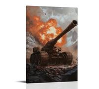 ZLLJXFZZ Poster militare artiglieria, Time Fuze, decorazione moderna da appendere alla parete, 50 x 75 cm