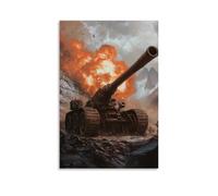 ZLLJXFZZ Poster militare artiglieria, Time Fuze, decorazione moderna da appendere alla parete, 50 x 75 cm
