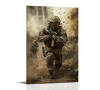 ZLLJXFZZ Poster militare corazzato, urbano assalto arte murale, decorazione moderna da appendere, poster artistico da appendere, 60 x 90 cm