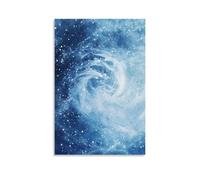 ZLLJXFZZ Poster natalizio con bufera di neve, decorazione moderna da appendere, 20 x 30 cm
