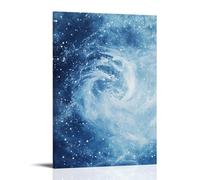 ZLLJXFZZ Poster natalizio con bufera di neve, decorazione moderna da appendere, 50 x 75 cm