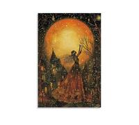 ZLLJXFZZ Poster natalizio da parete con solstizio, notte più lunga, decorazione moderna da appendere, 20 x 30 cm